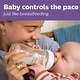 preview thumbnail 5 of 4, Glass Natural Baby Bottle With Natural Response Nipple 8oz in 3 Pack - Clear