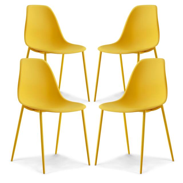 Poly and Bark Isla Chairs (Set of 4) - Sunburst Yellow