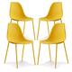 Poly and Bark Isla Chairs (Set of 4) - Sunburst Yellow