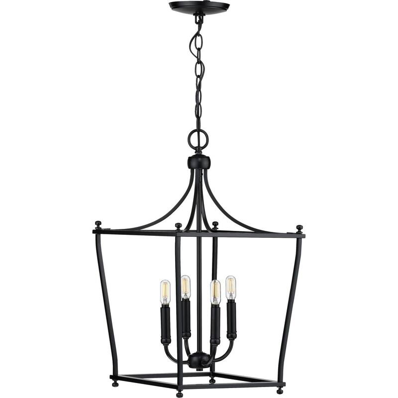 Parkhurst Collection Black Four-Light Foyer - 7.090" x 18.310" x 18.310"