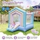 preview thumbnail 4 of 20, Gymax Kids Bounce House w/ Slide Basketball Rim Inflatable Basketball