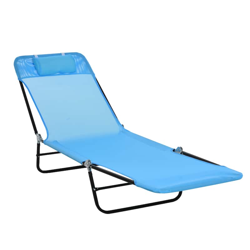 Outsunny Portable Sun Folding Chaise Lounge Chair