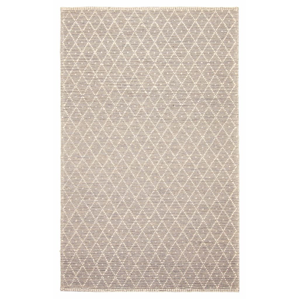 ECARPETGALLERY Braid weave Sienna Brown Wool Rug - 5'0 x 8'2