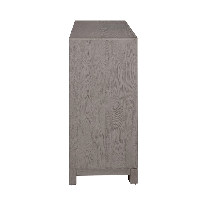 Palmetto Heights Two-Tone Shell White Driftwood 6 Drawer Dresser