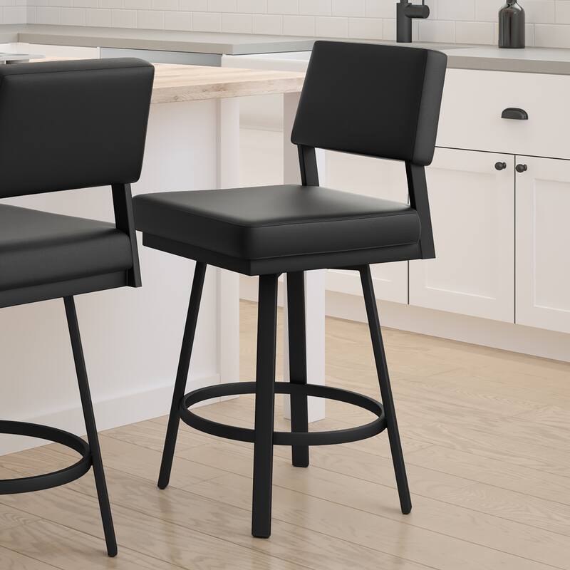 Amisco Avery Swivel Counter and Bar Stool