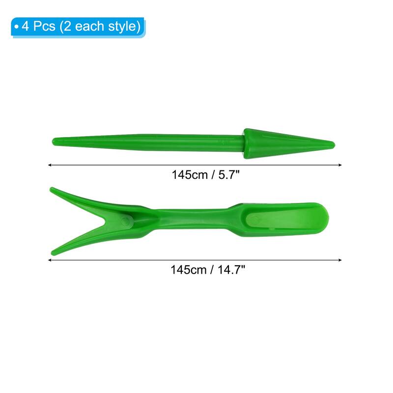 4pcs Mini Garden Hand Succulent Transplanting Tools Digging Planting Tools - Green