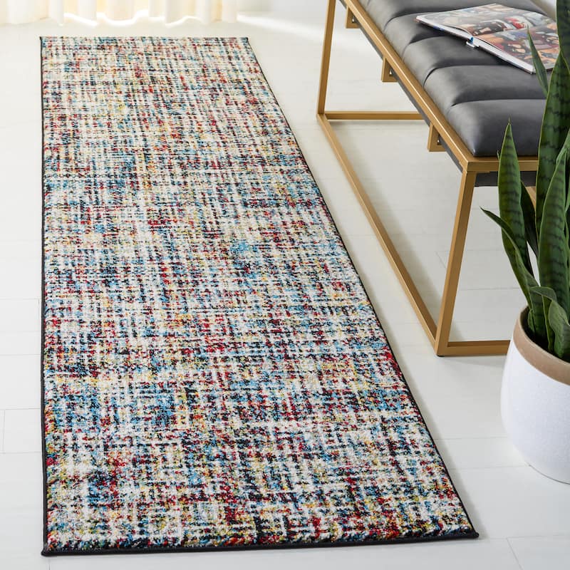 SAFAVIEH Porcello Mabell Modern Rug - 2'3" x 8' Runner - Multi