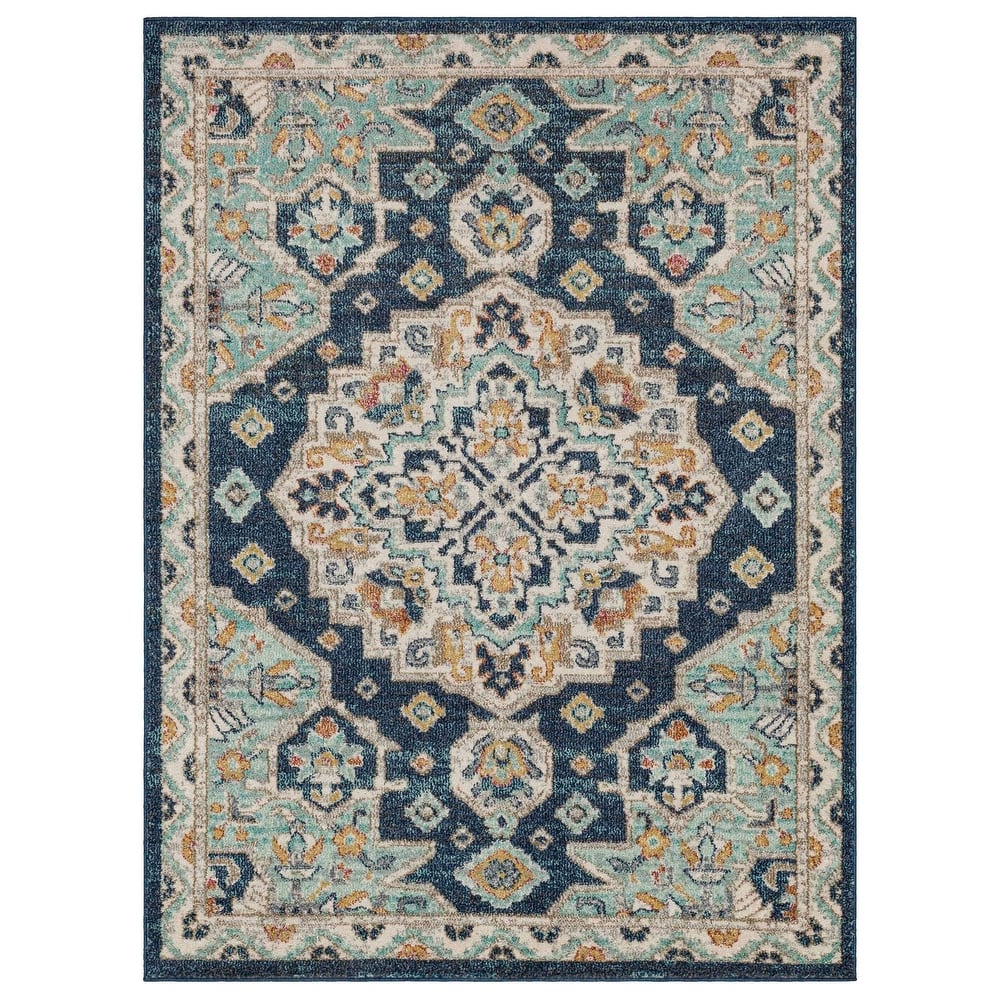 Mohawk Home Laughton Traditional Medallion Area Rug