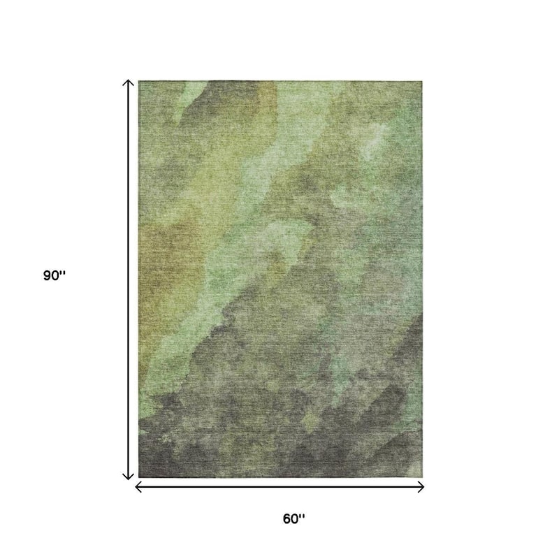 HomeRoots Abstract Transitional Rectangle Outdoor Rug