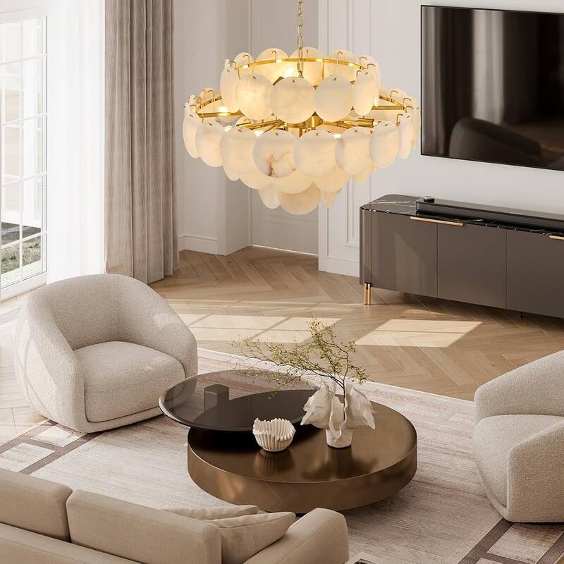 KAYLA Modern Natural Marble Living Room Chandeliers