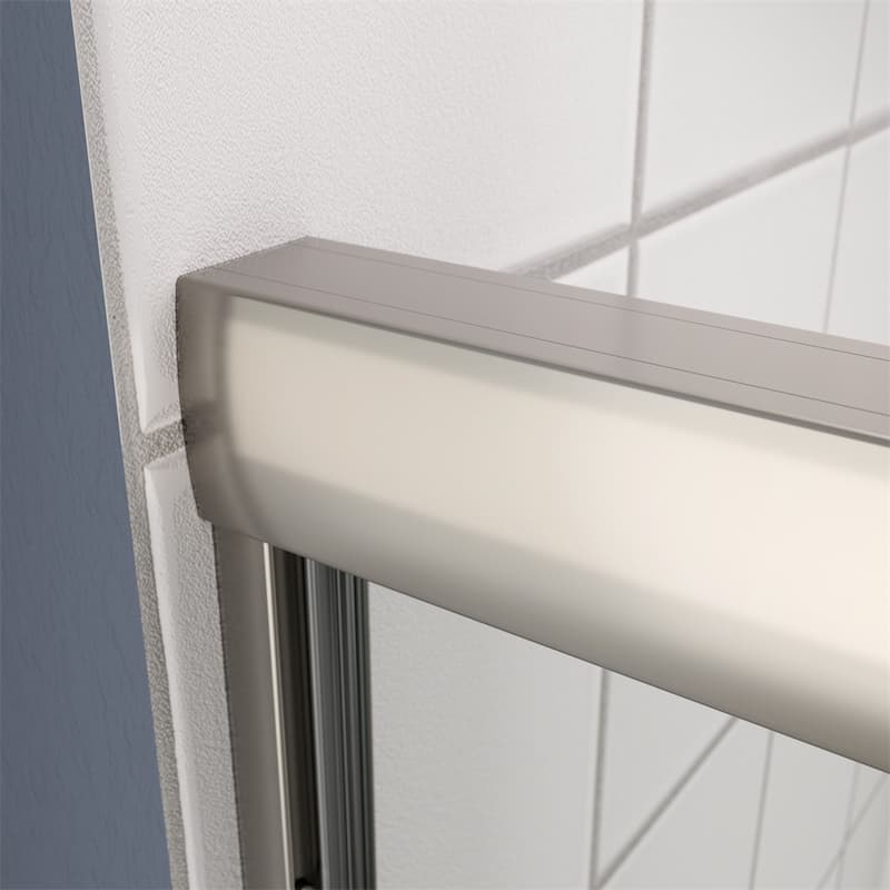 Bathroom Shower Sliding Door with 1/4" Tempered Glass