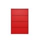 preview thumbnail 6 of 9, Hirsh 36-in Wide HL10000 Series 4 Drawer Lateral File Cabinet, White
