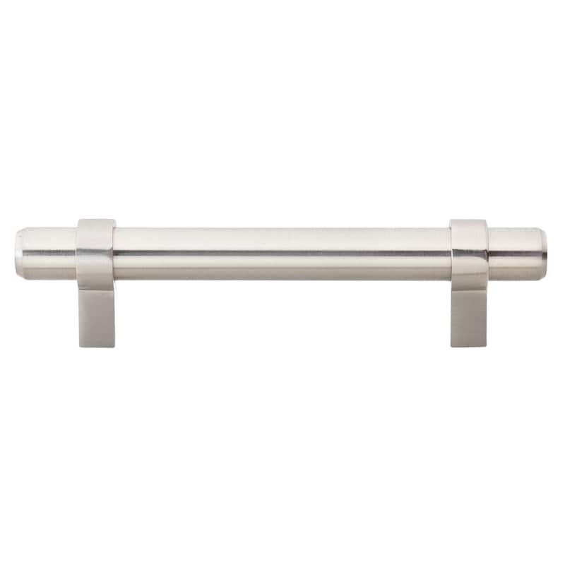 GlideRite 3.75-inch CC Solid Stainless Steel Finish Euro Cabinet Bar Pulls (Pack of 10 or 25)