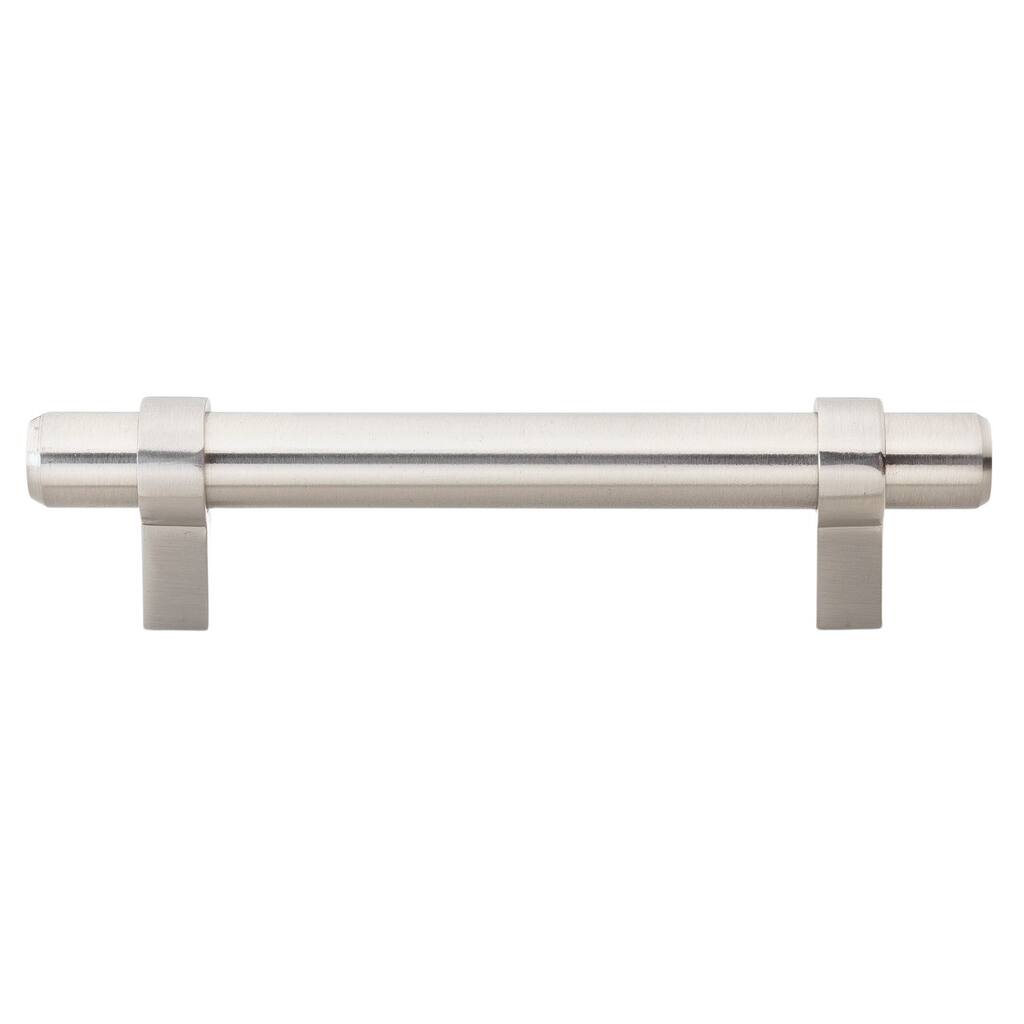 GlideRite 3.75-inch CC Solid Stainless Steel Finish Euro Cabinet Bar Pulls (Pack of 10 or 25)