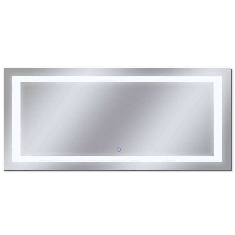 Dyconn Faucet Edison Wall-mounted LED Backlit Tri-Color Mirror - Clear