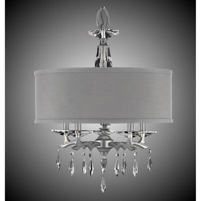 American Brass Five Light Chandelier Kaya collection Pewter - One Size
