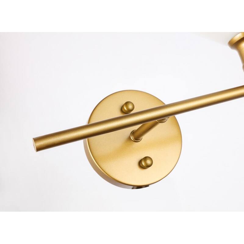 Gerald 1-Light Glass Left Wall sconce - 14.7/10.2 - 14.7/10.2