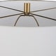 preview thumbnail 6 of 6, Uttermost Malaga Brass Table Lamp - 35.5" H X 20" W X 20" D