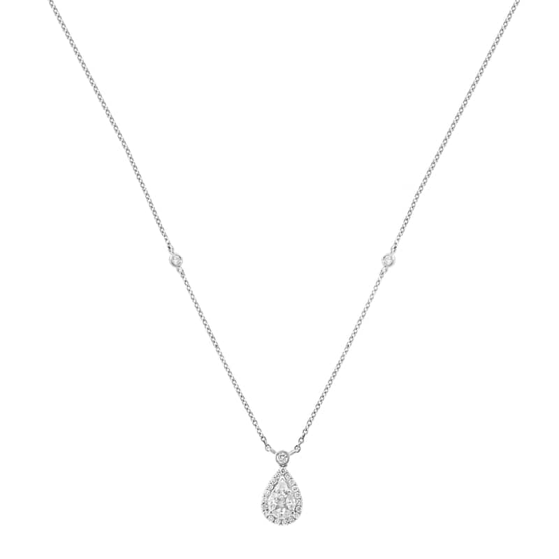 Effy Women's 14K White Gold Diamond Necklace