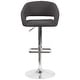 preview thumbnail 72 of 178, Vinyl Adjustable Height Barstool with Rounded Mid-Back