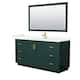 Option Green, Gold Trim, Giotto Quartz Top