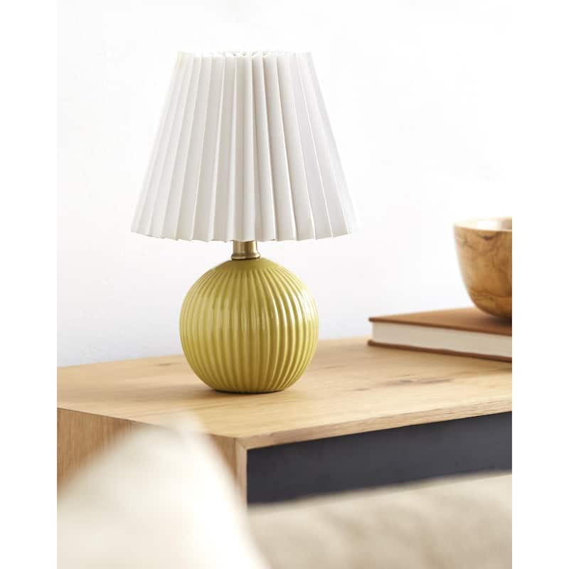 Livabliss Ferez Modern & Contemporary Accent Table Lamp - Olive