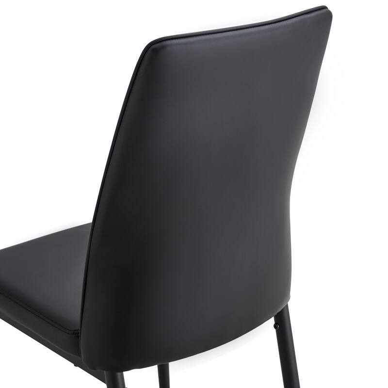 Faux Leather Dining Chairs Set of 6, Side Dining Room/Kitchen Chairs