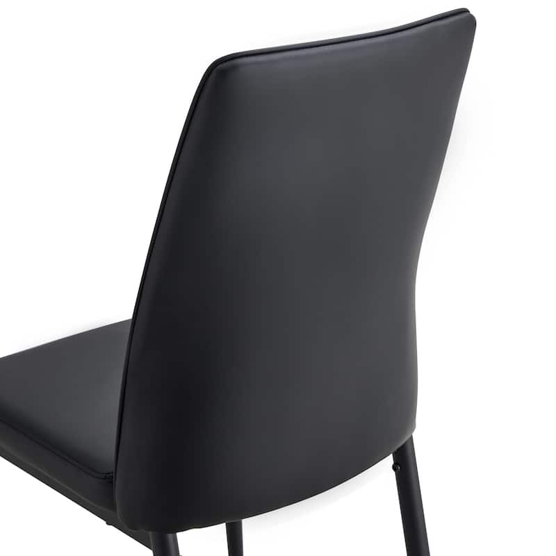 Modern 6 Piece Kitchen Chair Dining Chair Set with Upholstered Metal Legs for Dining Room Kitchen Living Room Bedroom