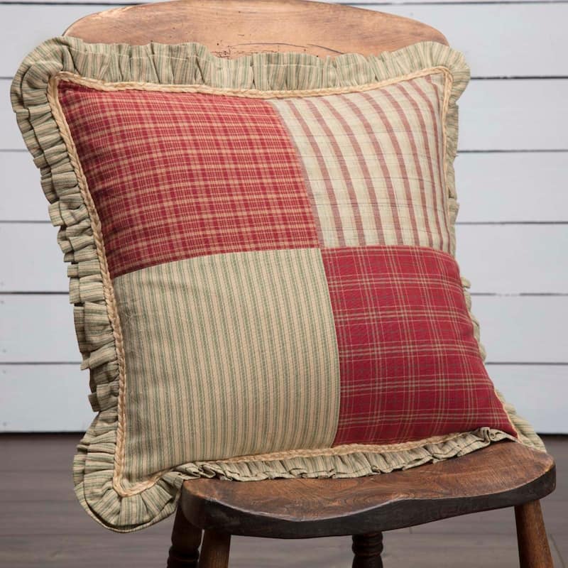 Prairie Winds Patchwork Pillow 18x18