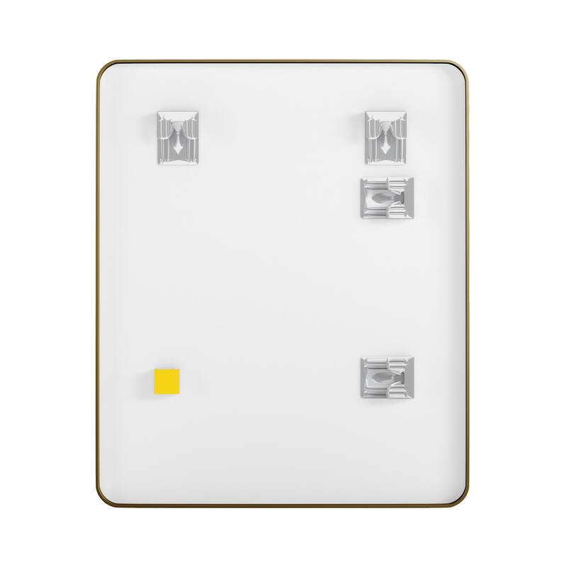 CRAFT + MAIN AM2430R Reflections 24" W x 30" H Modern Rectangular