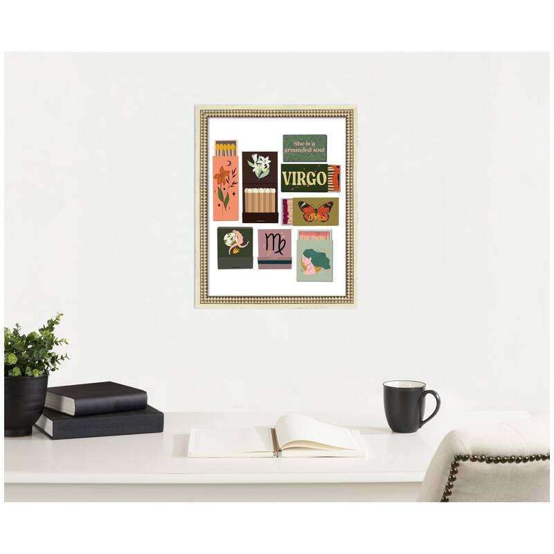 Kate and Laurel Virgo Matchbooks 14x18 FC by Megan Ryan Framed Wall Art Print