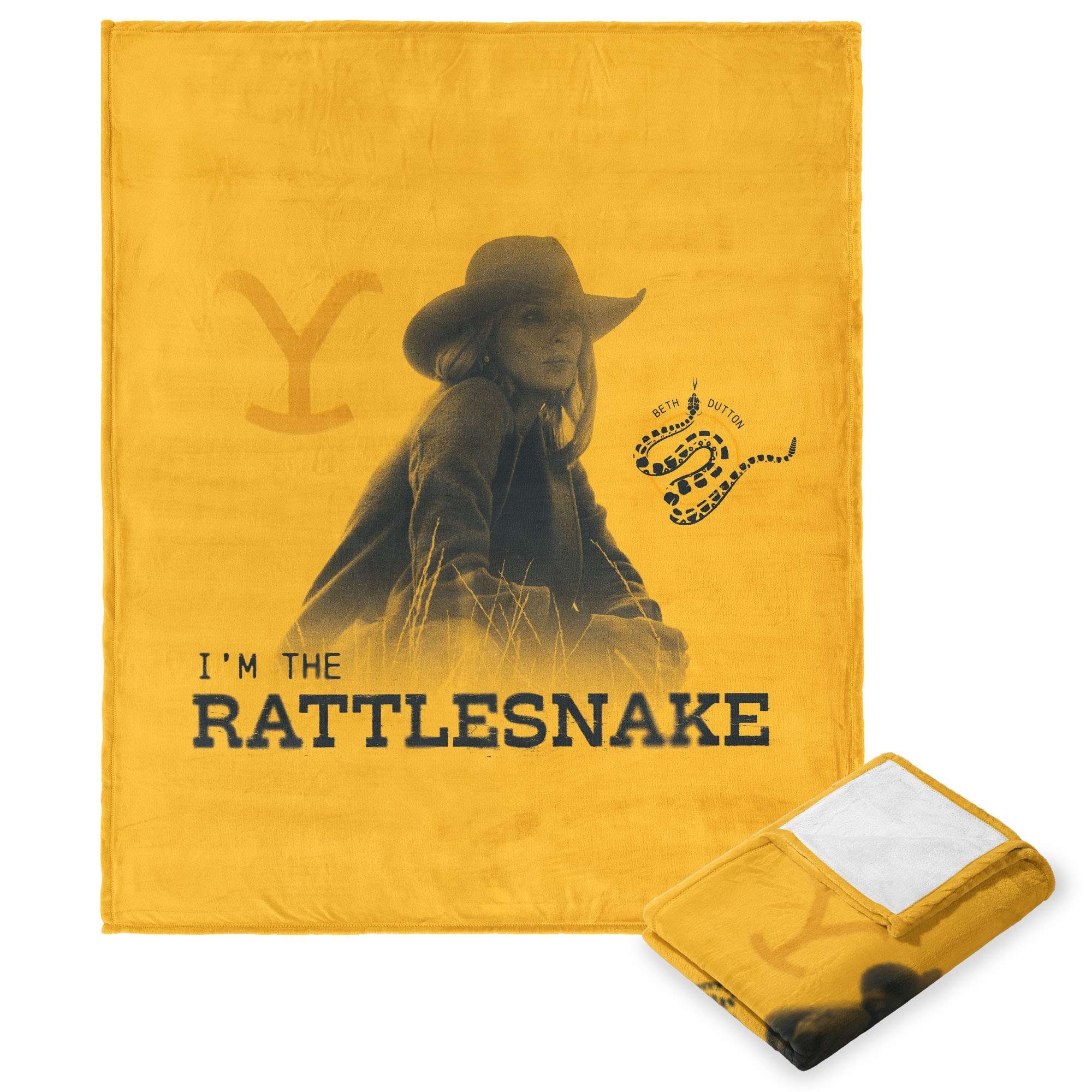 Yellowstone Rattlesnake Silk Touch Throw Blanket