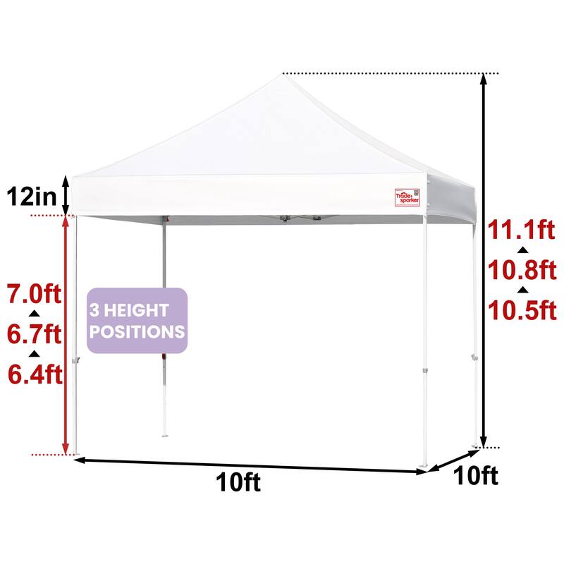 Tradesparker Ez Pop Up Canopy Tent Commercial Instant Canopies