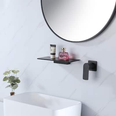 Solid Brass Wall Mounted Single-handle Bathroom Waterfall Faucet