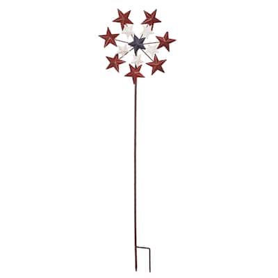 Transpac Metal 42" Multicolor Spring Kinetic Yardtake