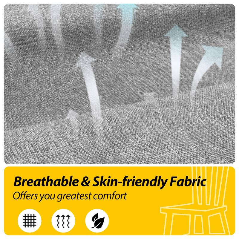 AAAAAcessories 17 in. X 16 in.Indoor Strap Non-slip Chair Cushion for Multi-scenario Setups (2 Pack) - N/A