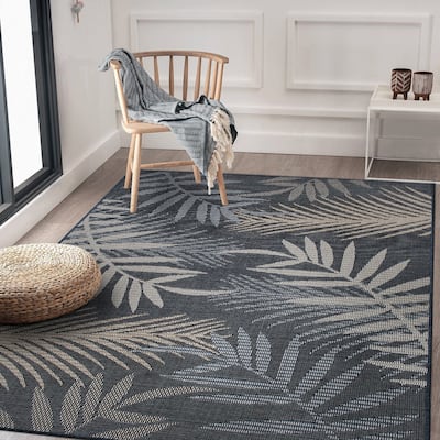 Bahama Palm Frond Indoor/Outdoor Area Rug