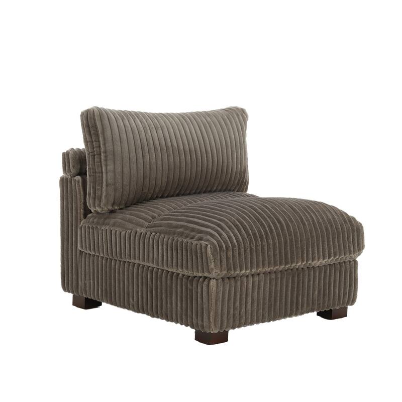 Cotton Flannel corner Sofa Armless Modular Sectional Sofa Seamless Combination