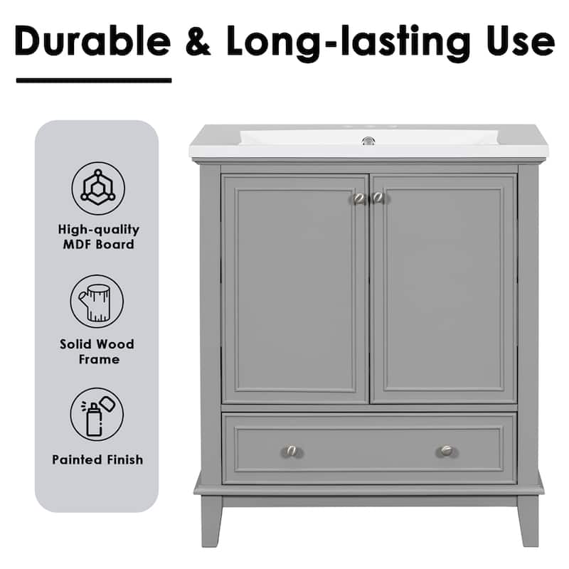 Bathroom Vanity without Sink,Base Only,Multifunction Bathroom Cabinet