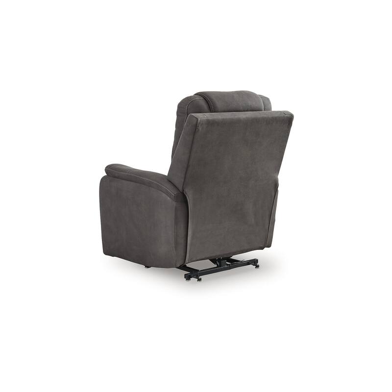 Signature Design by Ashley Snowfield Dark Gray Power Lift Recliner