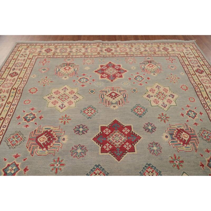 Kazak Area Rug Handmade Wool Carpet - 8'2" x 10'3"