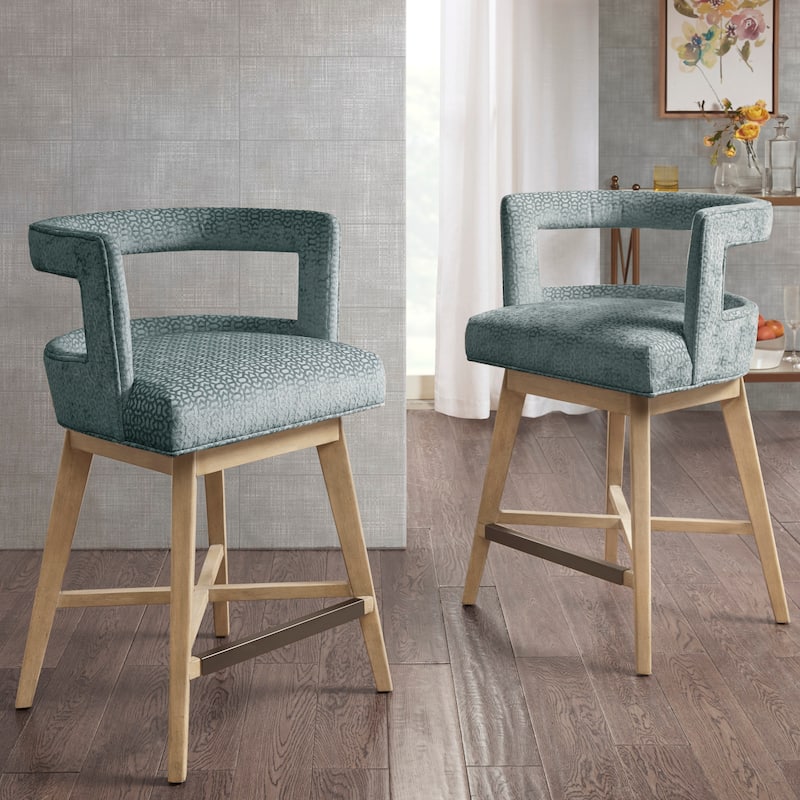 Madison Park Glenwood 180 degree Swivel Counter Stool Auto-Return