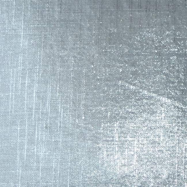 Tuscany Linen Silver Metallic 20x20 Throw Pillow with Polyfill Pillow Insert