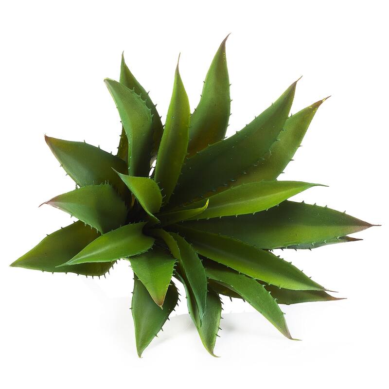 Enova Home 1pc 11" Artificial Succulent Bush Faux Plant Indoor & Outdoor Decoration - Green