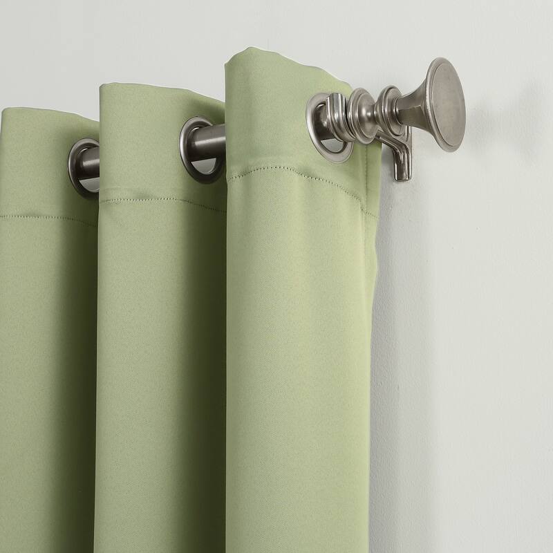Sun Zero Saxon Energy Saving Blackout Grommet Curtain Panel, Single Panel