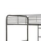 preview thumbnail 2 of 3, Metal Full/Full Bunk Bed, Gunmetal Gray
