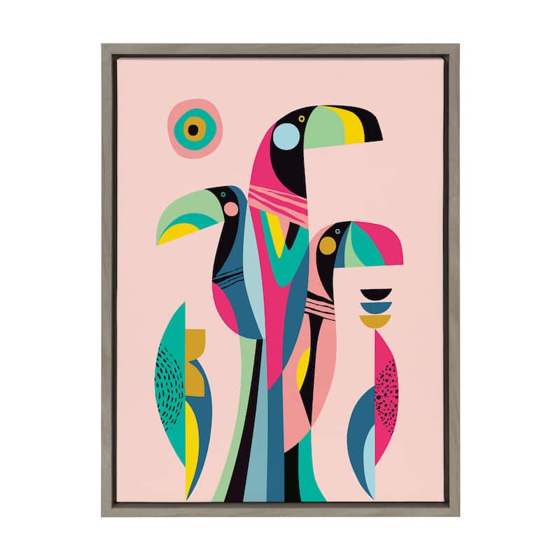 Kate and Laurel Sylvie Toucan Canvas by Rachel Lee of My Dream Wall