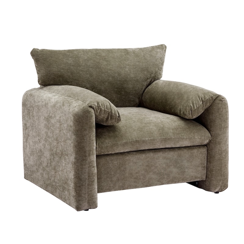 Modern Style Chenille Oversized Armchair Accent Chair Single Sofa