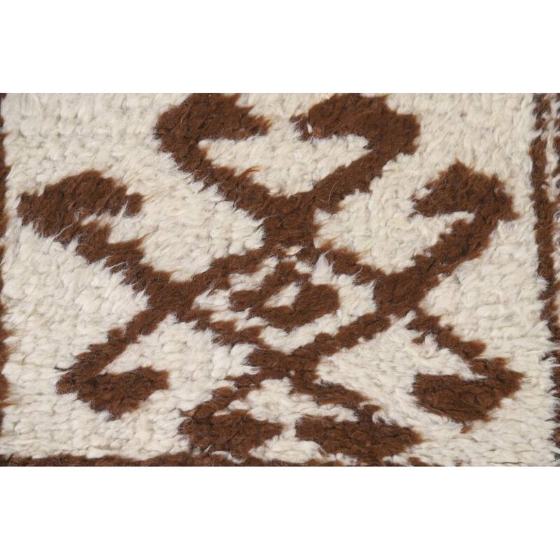 Anatolian Natural Dye Turkish Runner Rug Hand-knotted Wool Carpet - 3'3"x 12'0"