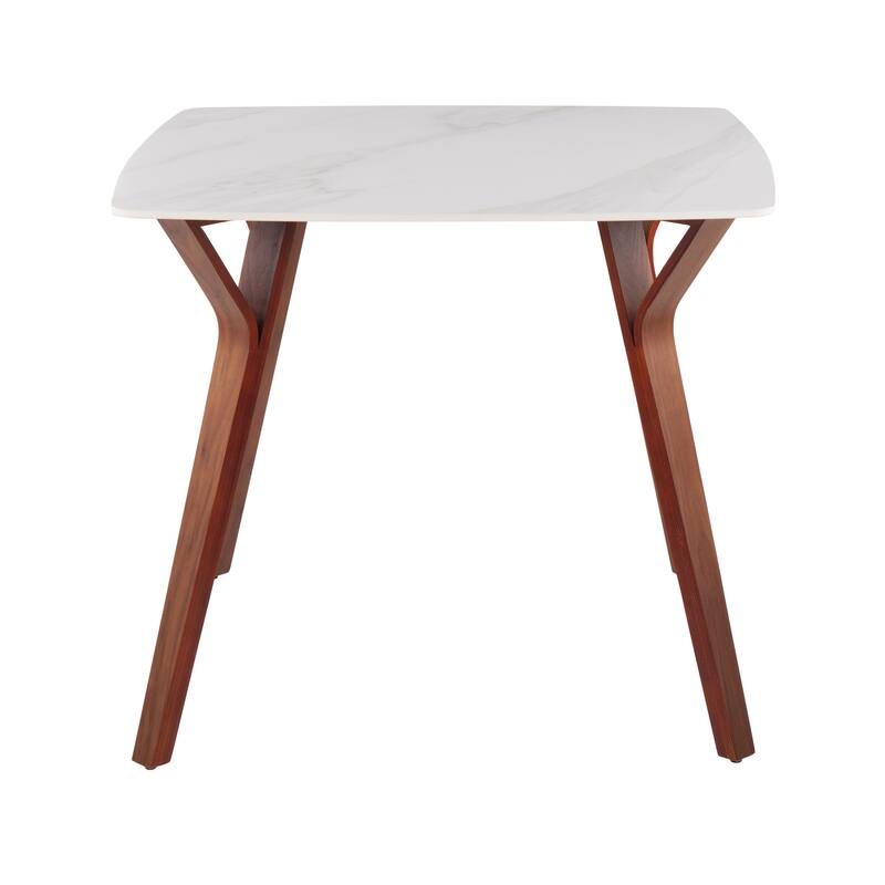 Carson Carrington Sala Dining Table with Textured Marble Table Top - White Marble